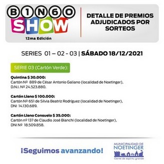 BingoShow Noetinger 